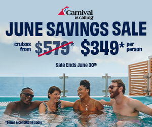 Carnival Cruises - Sunshine & Savings Sale - Special cruise offer